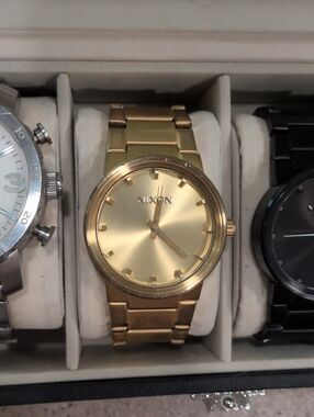 Nixon 'Cannon' Gold Men's Watch